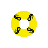 I-Contact Cosplay Halloween Contact Lenses Yellow Money